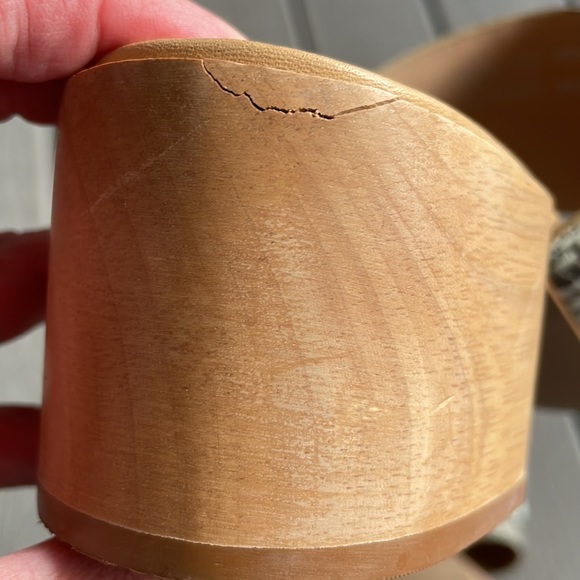 Madewell The Kiera Mule Sandal in Snake Embossed Leather 10 - Picture 9 of 10